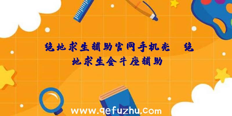 「绝地求生辅助官网手机壳」|绝地求生金牛座辅助